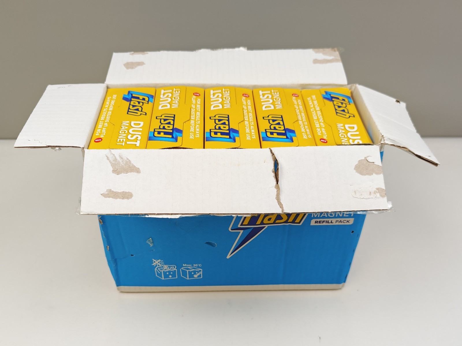 Flash Duster Dust Magnet Refills, Trap & Lock Away Dust, 25 Dusters (5x5)