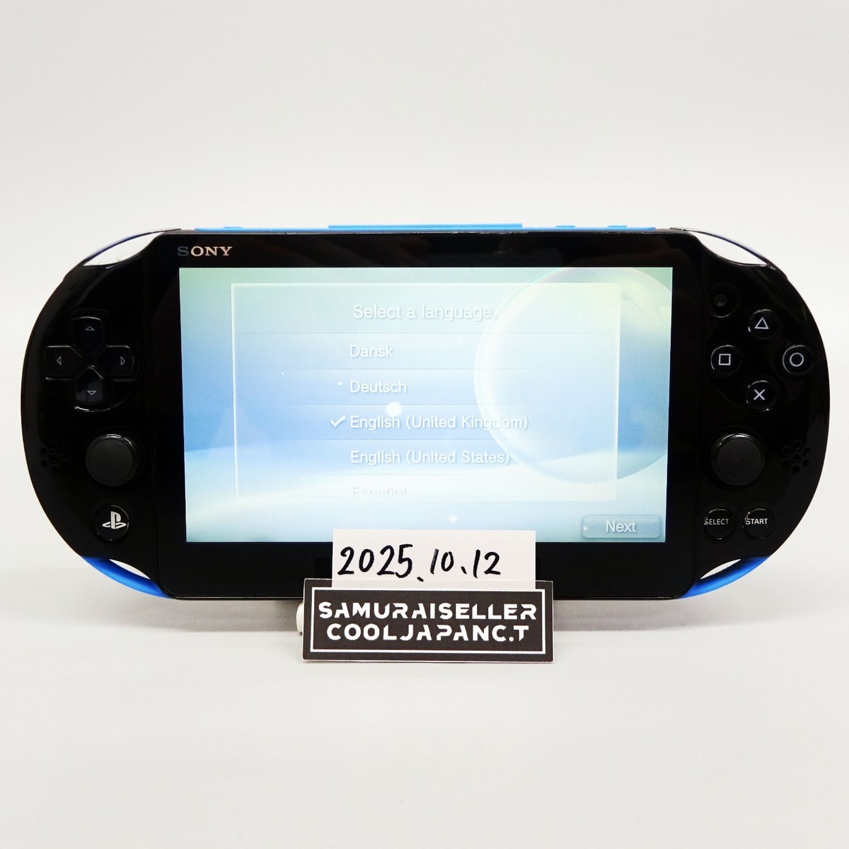 Sony Playstation PS Vita Blue Black PCH-2000 Console only PSV Slim