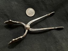 Sterling Silver GEORG JENSEN & WENDEL Denmark, RARE Acanthus Sugar Serving Tongs