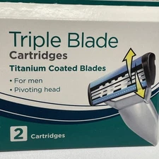 12 Triple Blade Refill Cartridges Razor Men NEW Shaving