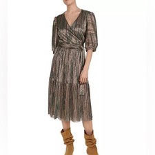 Ba&sh Star Vert Metallic Multi-Color Striped ...