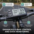 S866 LCD Display IP65 Waterproof Large Backlit Screen 24V 36V 48V E-Bike Handleb