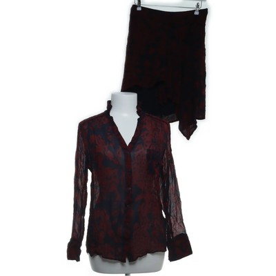Ba&sh, Set, Größe: M, Viskose, Blau/Rot, Paisley #gwr