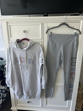 Victorias Secret PINK Bling Hoodie  Leggings Set Oversized Small Large