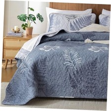 Quilts Queen Size, Queen Quilt Bedding Set with Double Queen 96"Wx90"L Blue