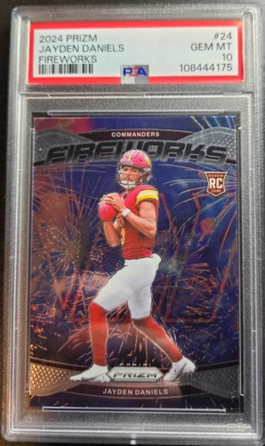2024 Panini Prizm - Fireworks Jayden Daniels #24 (RC) PSA 10
