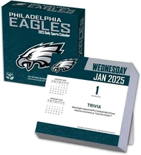 TURNER SPORTS Philadelphia Eagles 2025 365 day calendar, box calendars 2025 