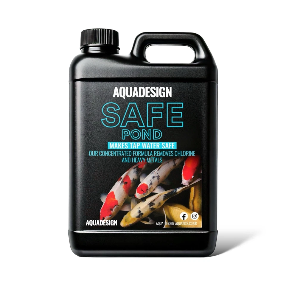AquaDesign POND SAFE 2500ml Fish Tap Safe Water Dechlorinator TREATS 62,500Litre - Image 2 of 4