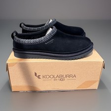 Koolaburra by UGG M Burree Slippers Mens Sz 11 Black Slip On Suede-Cozy Durable.