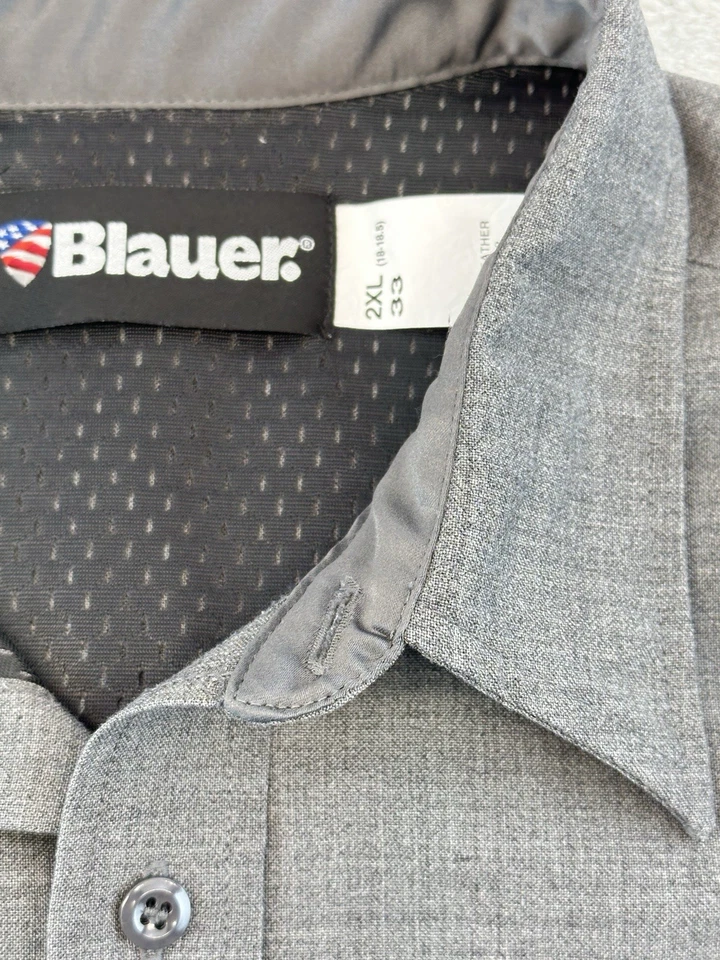Blauer 8471 Wool ArmorSkin Base Long Sleeve Shirt Size 2XL Gray Heather - Image 4 of 4