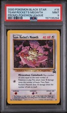 PSA 9 MINT Team Rocket's Meowth #18 Wizards Black Star Promos 2000 WOTC Promo on eBay