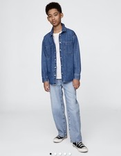 NWT GAP Kids BOYS UltraSoft Pull-On Baggy Jeans Light Wash L 10