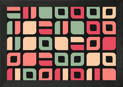 Geometrisches Muster gerahmtes Wandbild Poster Leinwanddruck Bild