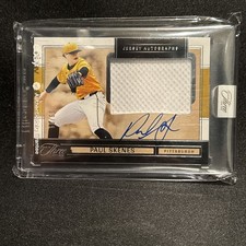2025 Panini Three and Two -Jersey Autographs Paul Skenes, Paul Skenes #JK-12 /99