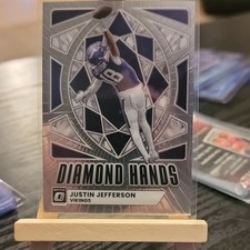 Panini Donruss Optic Diamond Hands Justin Jefferson DH-JJ Insert Vikings Card