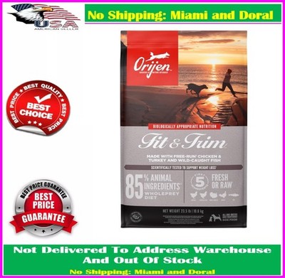 ORIJEN Grain Free High Protein Dry Dog Food Fit & Trim Recipe 23.5lb Bag