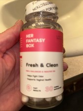 Her Fantasy Box Fresh & Clean – 30 Caps – Balanced pH Support – NEW/SEALED