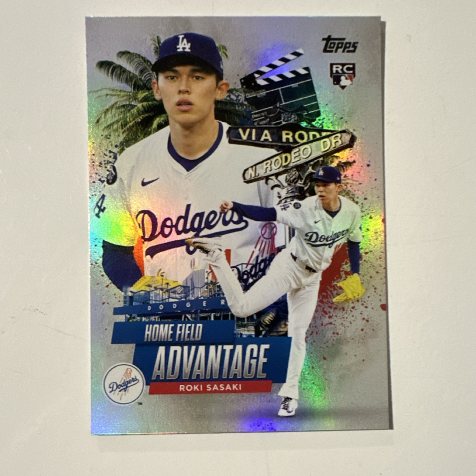 Topps 2025 Update Home Field Advantage Roki Sasaki #HA-41 Dodgers Rookie