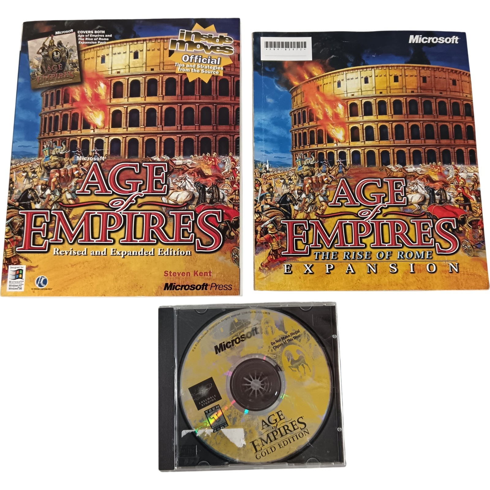 Microsoft Age of Empires Gold Edition PC Strategy Game Expansion Disc Booklet