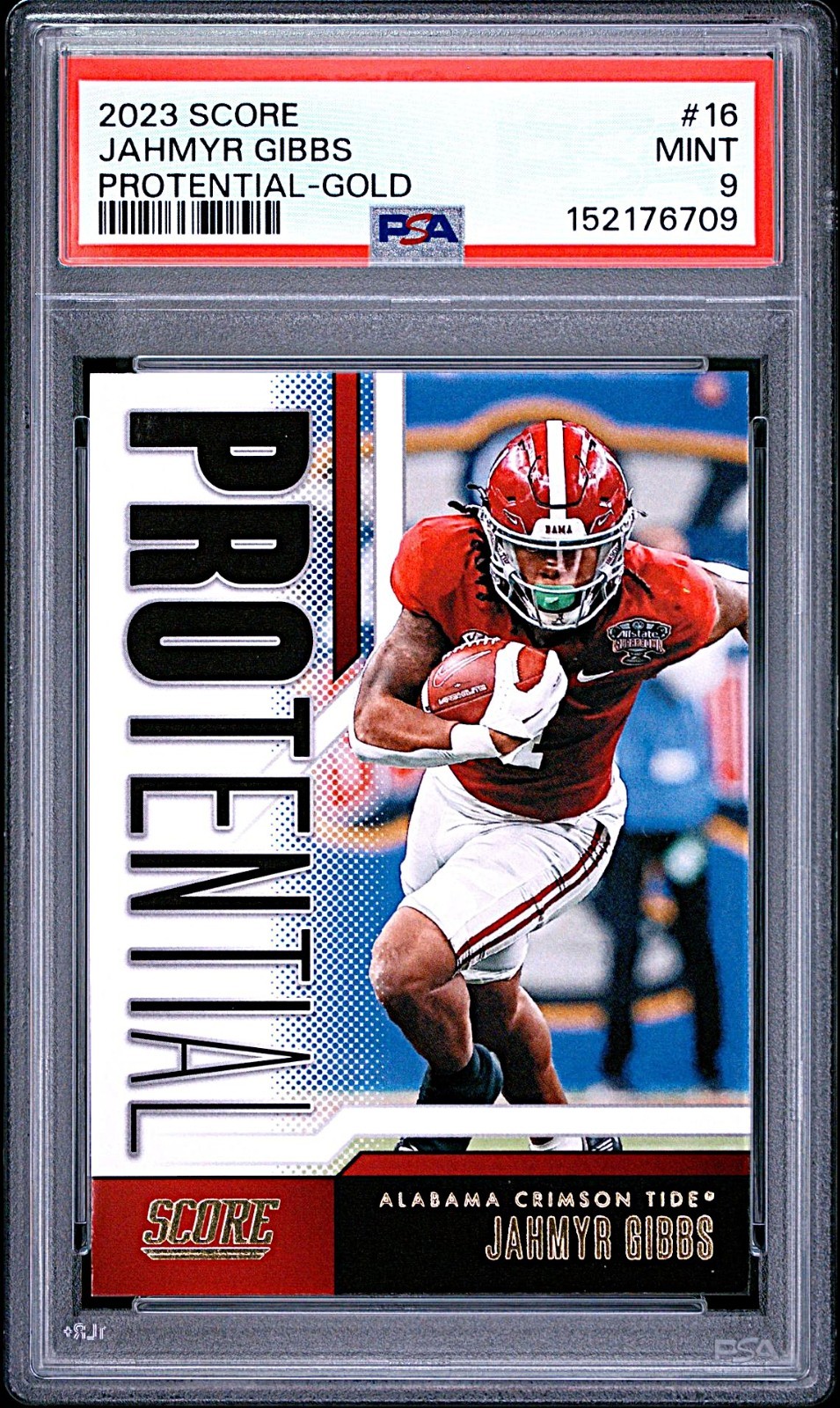 Jahmyr Gibbs Panini Score Protential #16 Gold