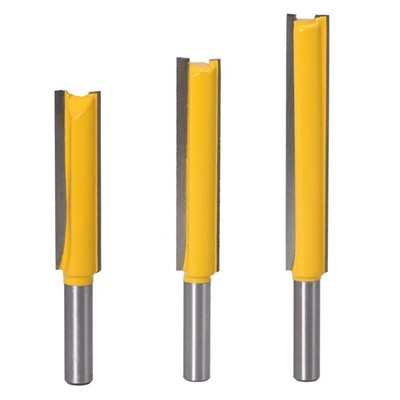 8mm Shank Straight Flush Trim Extra Long Router Bit Top Bearing Prevent Tear
