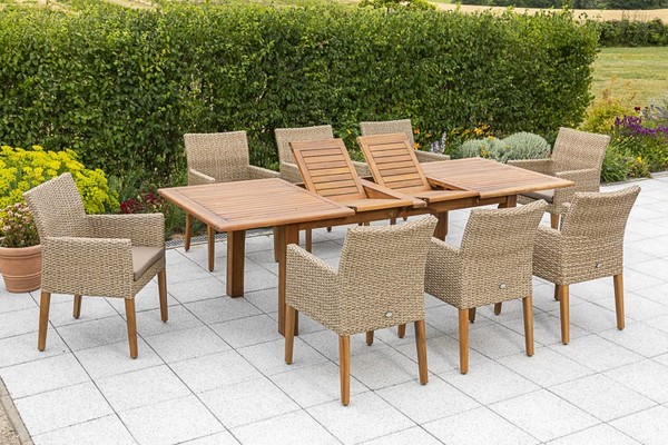 Mx GartenmöBel Esstischgruppe Ranzano TerrassenmöBel BalkonmöBel RattanmöBel-image