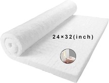 32" x24" x1" Thick Ceramic Fiber Blanket Fireproof Insulation Baffle Rated to...