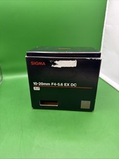 Sigma 10-20mm f/4-5.6 EX DC HSM Wide Zoom Lens for Canon EF-S Mount - Great Cond