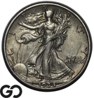 1934-S Walking Liberty Half Dollar, Choice XF++/AU, Better Date