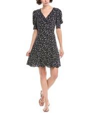 Madewell V-Neck Button-Front Mini Dress Women's