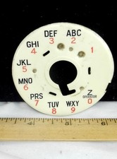 Rare WESTERN ELECTRIC Celluloid Dial Plate Part for Candlestick Telephones 2AB !