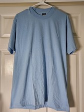 Vintage Blank XL Baby Blue Screen Stars Best, Single Stitch Made in USA.