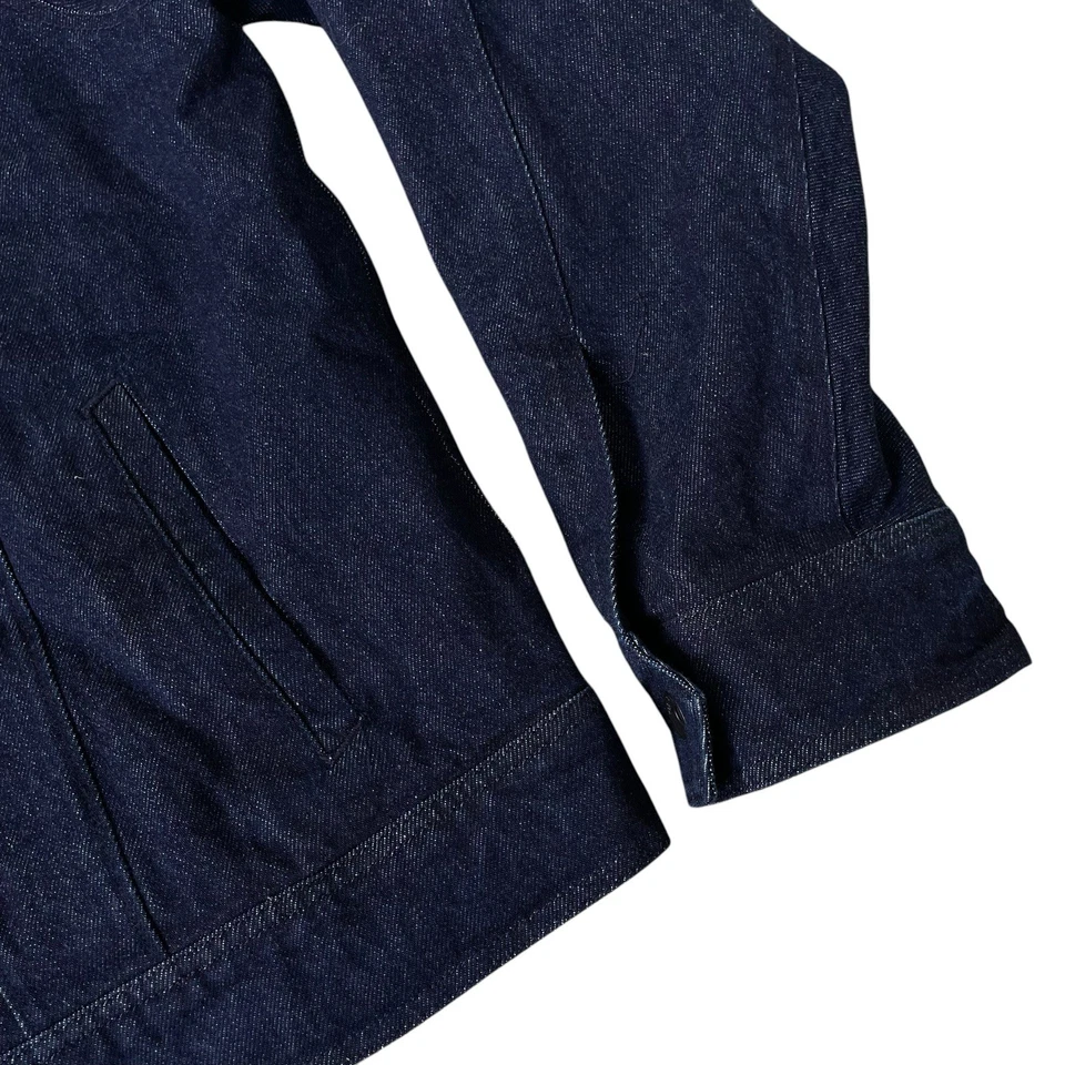 Rag & Bone Men's Eli Lined Denim Trucker Jacket Indigo Size Large $495 - Image 3 of 4