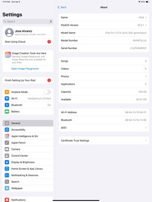 iPad Pro 12.9 inch 5th Generation 