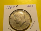 1967 P Kennedy Half Dollar, 40% Silver, Cieculated XF  #wp13