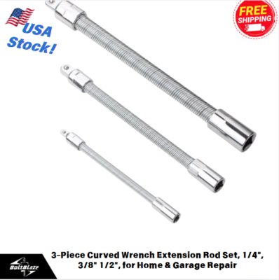 #ad Universal Electric Wrench Socket Flexible Shaft Extension Rod for Car Re $13.00