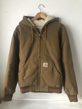 Carhartt Wip Active Pile Jacket Mens Size Medium Colour:brown Rigid