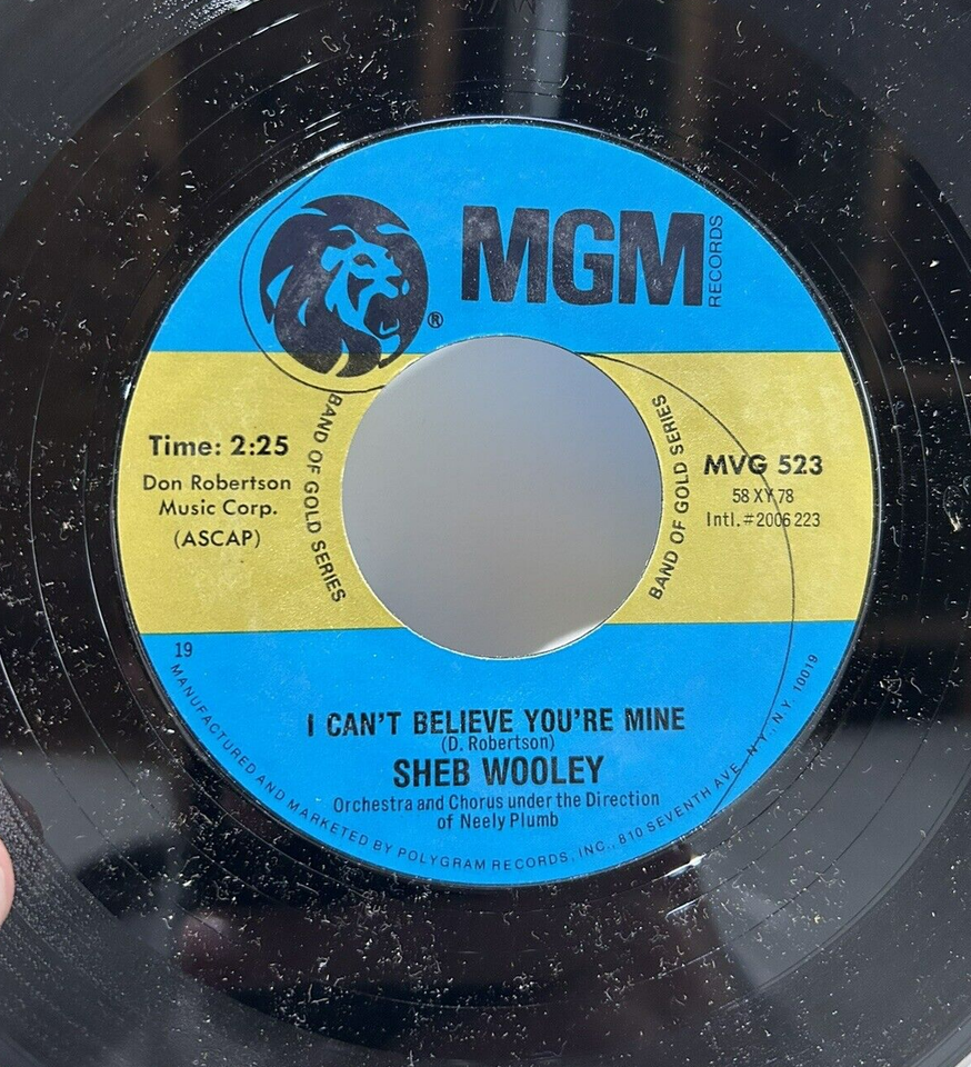 Sheb Wooley Purple People Eater / Can't Believe You're Mine MGM