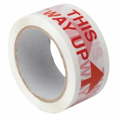 'This Way Up' Polypropylene Warning Pack Packaging Craft sealing Tape 48mm x 66m