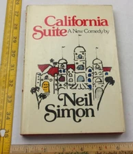 California Suite Neil Simon 1977 play script book HBDJ Random House hardcover bc