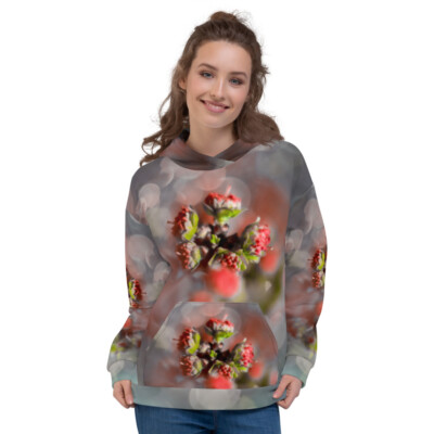 All Over Print Unisex Hoodie Pastel Flower,Sweatshirt, Pullover