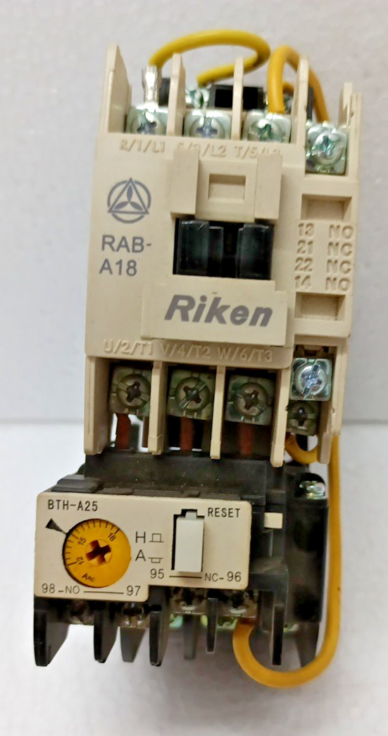Contactor Riken RAB-A18 220 V con corriente de disparo BTH-A25-2H18 12-18 A