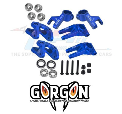 GPM 7075 F C HUBS & STEERING BLOCK & R HUB FOR ARRMA RC 1/10 GORGON ARA3230S