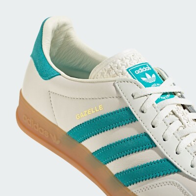 adidas Originals Gazelle Indoor Chalk White Gum JI2583 Men's Size