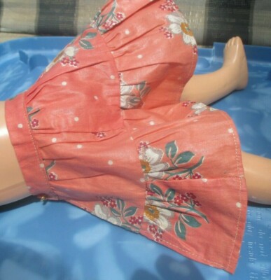 Beautiful 1950's Polished Cotton Skirt Doll Fashion Fits 16'' to 18''