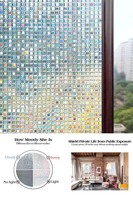 Decorative 3d Window Static Privacy Films Non-adhesive Heat Control Anti Uv Decorative 3d Window Static Privacy Films Non-adhesive Heat Control Anti Uv