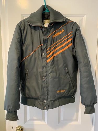 90’s Vintage Bombardier Ski-Doo Formula MX Snowmobile Jacket Coat Suit Mens 38R - Afbeelding 1 van 9