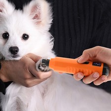 Electric Dog Nail Grinder Pet Trimmer Clipper Professional with Light USB Charge