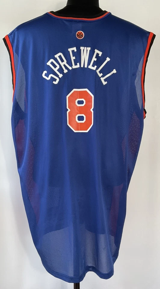 Camiseta deportiva vintage Champion New York Knicks #8 Latrell Sprewell talla 52 Foto 3 de 4