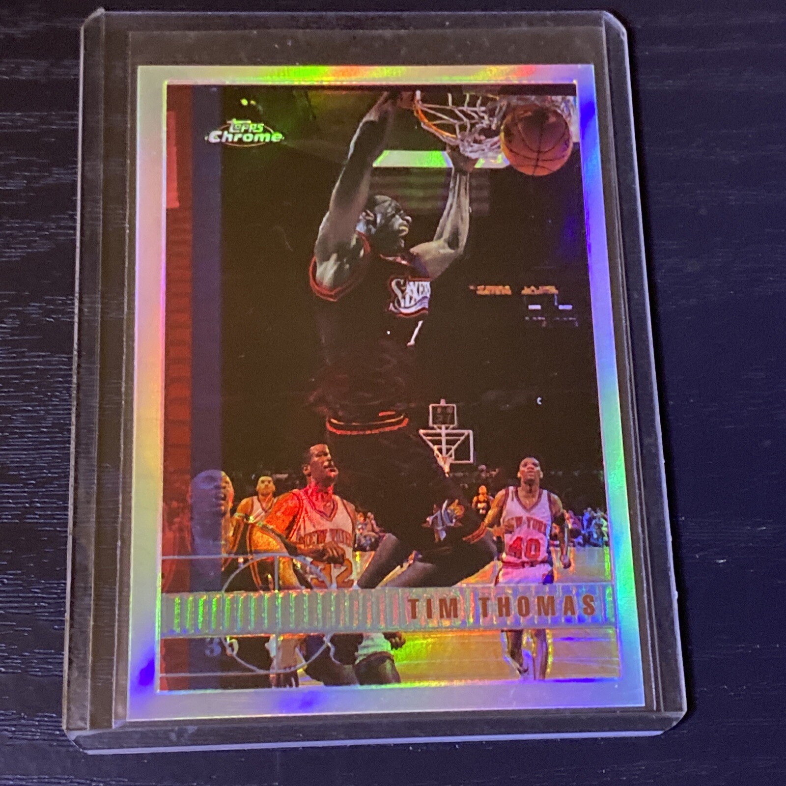 1997-98 Topps Chrome Refractor Tim Thomas #114 Rookie RC